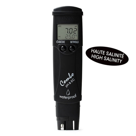 Hanna HI 98130 Combo High Salinity pH / EC / PPT Meter